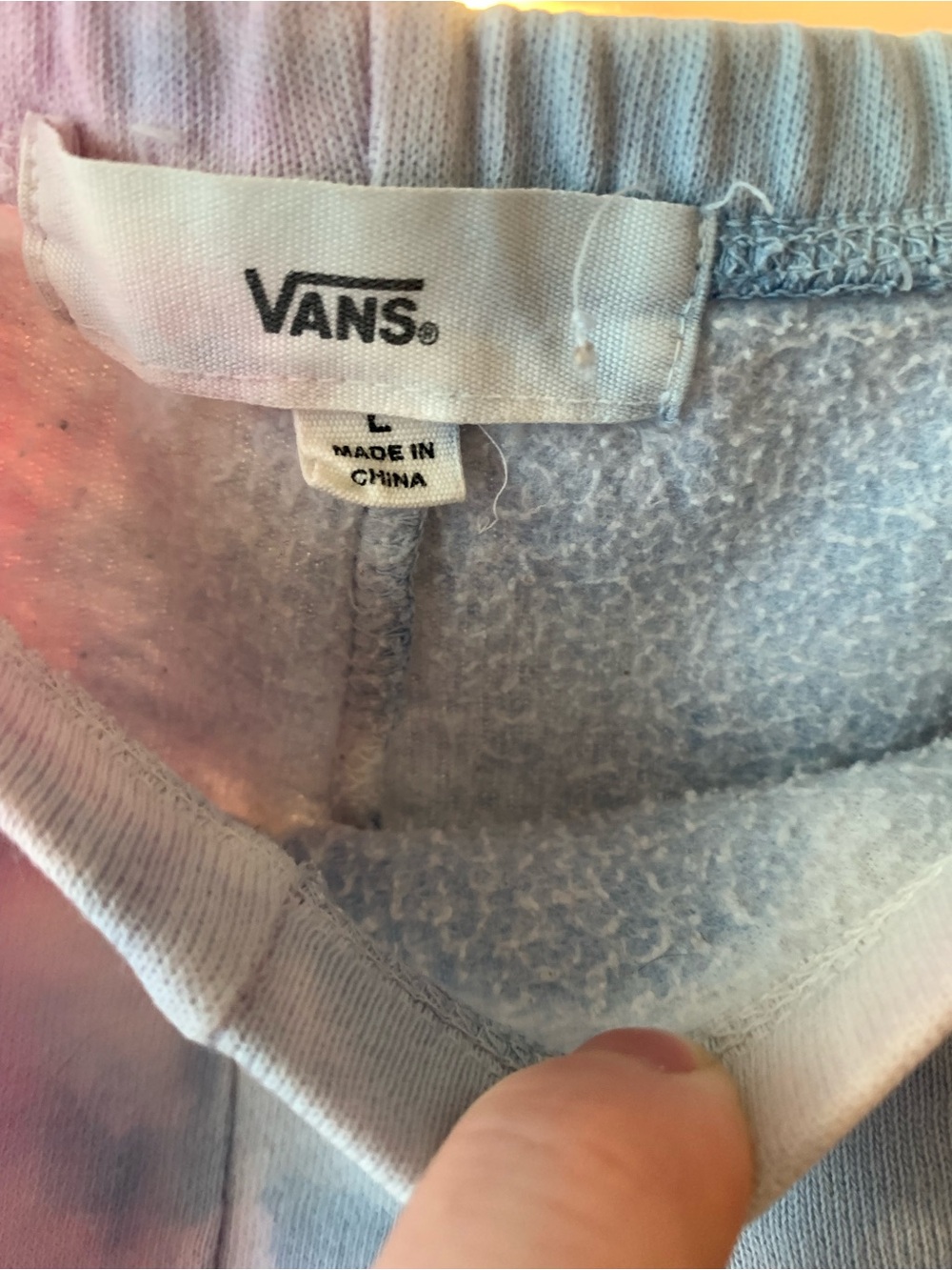 Vans Tie-Dye Athletic Lounge Shorts - Pink, Blue, Yellow - Picture 5 of 5
